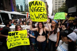 The Slutwalk is a racist event with racist attendees